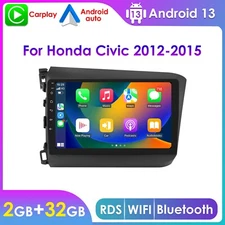Apple Carplay Android 13.0 Car Stereo Radio GPS 2+32GB For Honda Civic 2012-2015