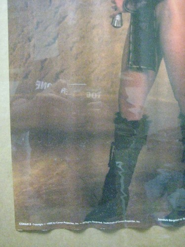 CONAN 3 VINTAGE POSTER BAR GARAGE 1982 HOT GIRL SANDAHL BERGMAN VALERIA CNG953 - Picture 4 of 5