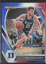 Matt Hurt 2021 Panini Prizm Draft Picks #34 Red White Blue Prizm Rookie Duke RC