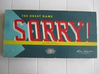 Parker Brothers Sorry! Board Game Complete, 1954-1958 Vintage Original