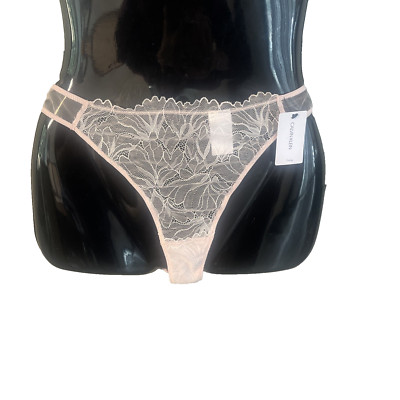 NWT Calvin Klein G String Thong Panty Sheer Lace Womens  XL Sissy Fairy Romantic