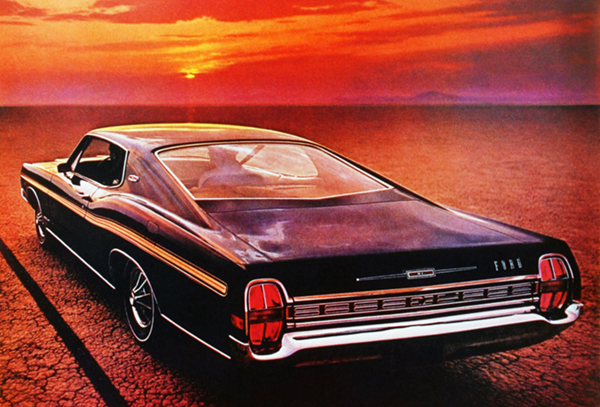 1968 Ford Galaxie 500 XL Fastback - Promotional Advertising Poster