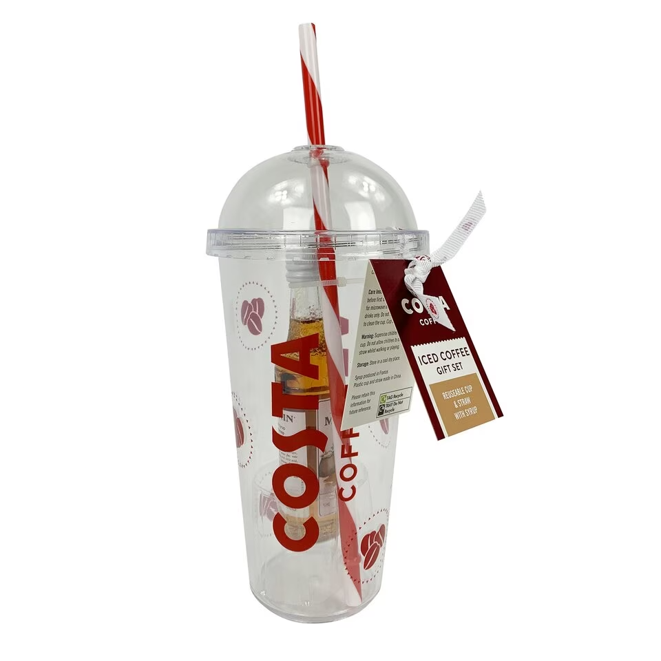 COSTA Iced Coffee Gift Set Coffee cup and a bottle of caramel coffee