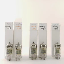 4 X ECC82 TUNGSRAM TUBE. MATCHED QUAD + 1 X ECC82 TUNGSRAM TUBE. RCB397