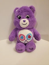 Care Bears Basic Fun Share Bear 14" 2020 Purple Plush Toy Stuffed Animal