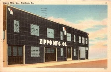 Bradford, PA Zippo Lighter Manufacturing Company Vintage Postcard L191