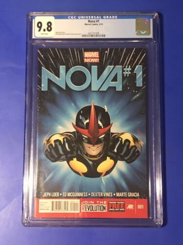 Nova #1 CGC 9,8 1ère couverture principale solo Sam Alexander McGuinness A Marvel Comic 2013 - Photo 1/3