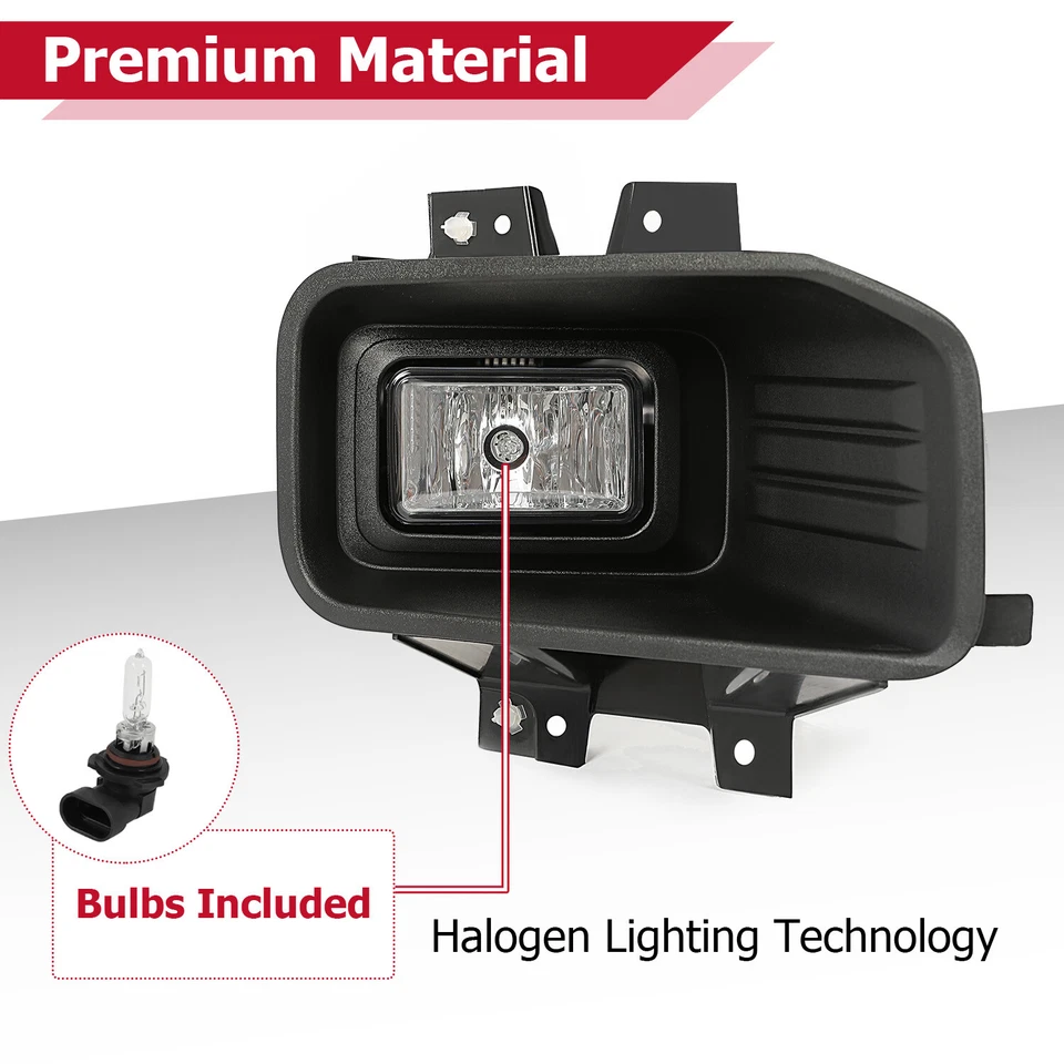 Luces antiniebla halógenas luces de conducción izquierda y derecha con bombillas para Ford F150 2018-2020 19 Foto 4 de 4
