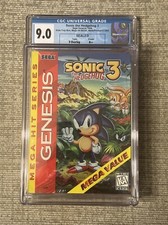 Sonic The Hedgehog 3 - Brand New Sealed Sega Genesis Mega Hit Series CGC 9.0