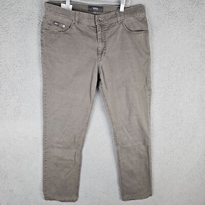 Brax Mens Pants 36 x 32 Feel Good Cooper Fancy Regular Dress Work