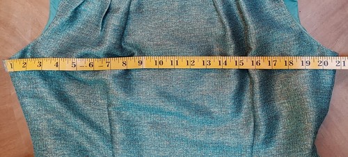 Gorgeous Antonio Melani Genuine Golden Green Dress - Size 14 - Picture 16 of 19