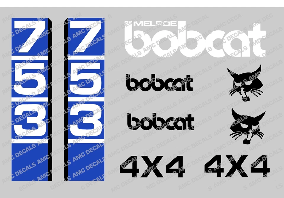 BOBCAT 753 SKID STEER DECAL STICKER SET - image 1 of 1