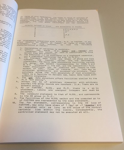Vintage 1979 PASCAL User Manual Report Second Edition Jensen Wirth - Afbeelding 7 van 12