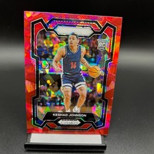 2024 Panini Prizm Draft Red Ice RC #66 Keshad Johnson Arizona Wildcats