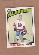 1976-77 O PEE CHEE HOCKEY LORNE HENNING #193 ISLANDERS EXMT/EXMT+ *A33769