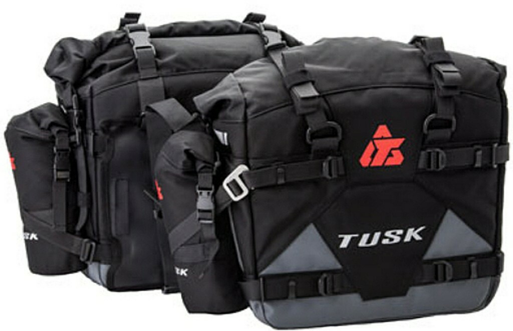 Tusk Pilot Pannier Bags W/Bottle Holders Touring Adventure Honda