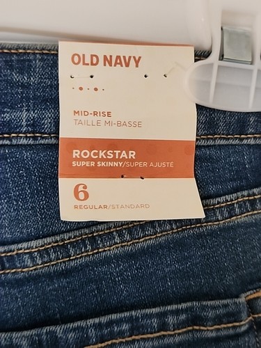Old Navy Rockstar Jeans Women's Size 6 Mid Rise - Picture 5 of 11