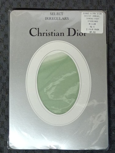 2 pair pack Christian Dior Nylon Stockings size 8.5 S - 11 T new Vintage Old - Picture 36 of 43