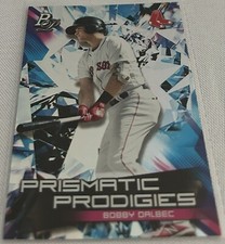 2019 Bowman Platinum Baseball Bobby Dalbec Boston Red Sox Prismatic Prodigies