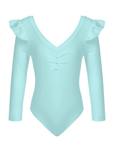 Niños Niñas Simulado Cuello Malla Empalme Figura Patinaje sobre Hielo Vestido Gimnasia Leotardo - Imagen 132 de 135