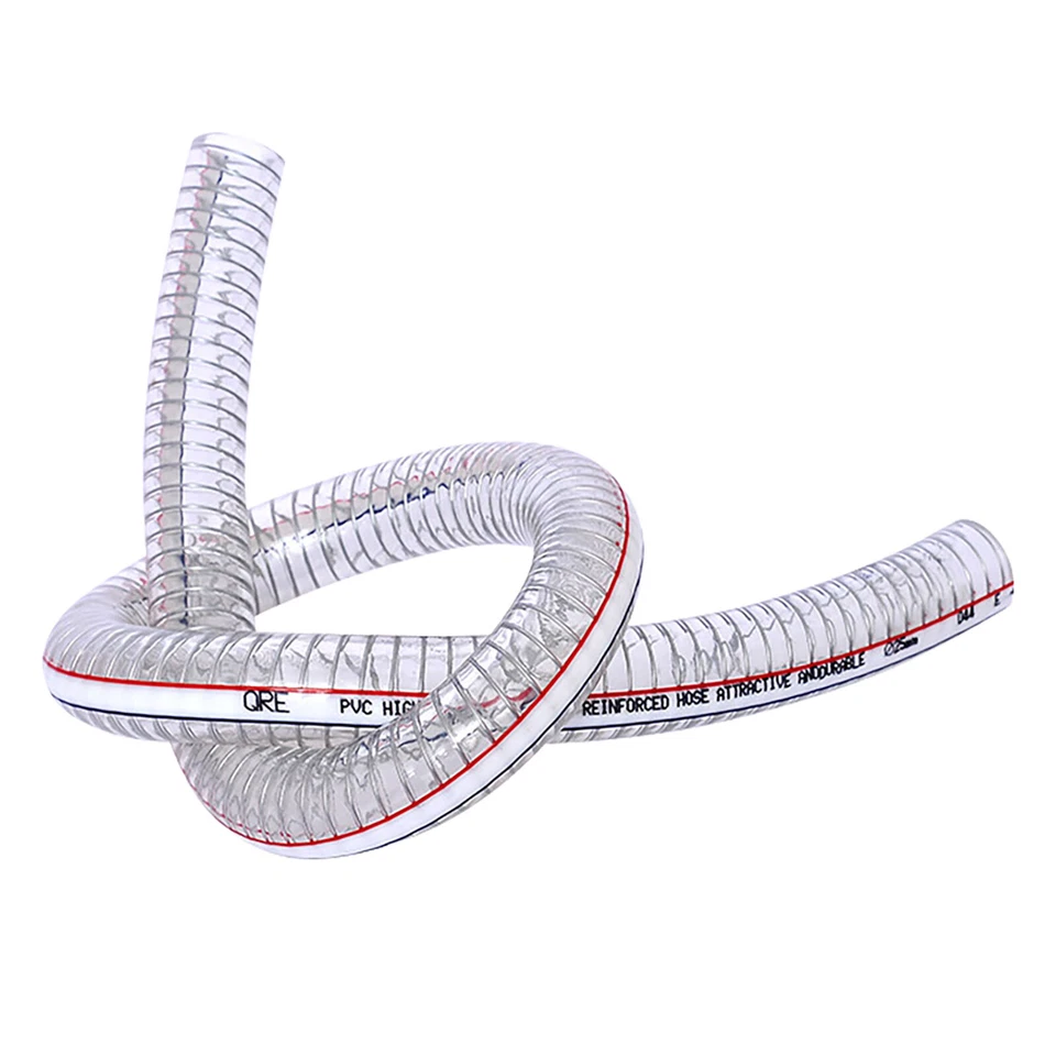 Сверхпрочный плетеный провод усиленный прозрачный гибкий шланг из ПВХ - вода воздух топливо - Изображение 2 из 3