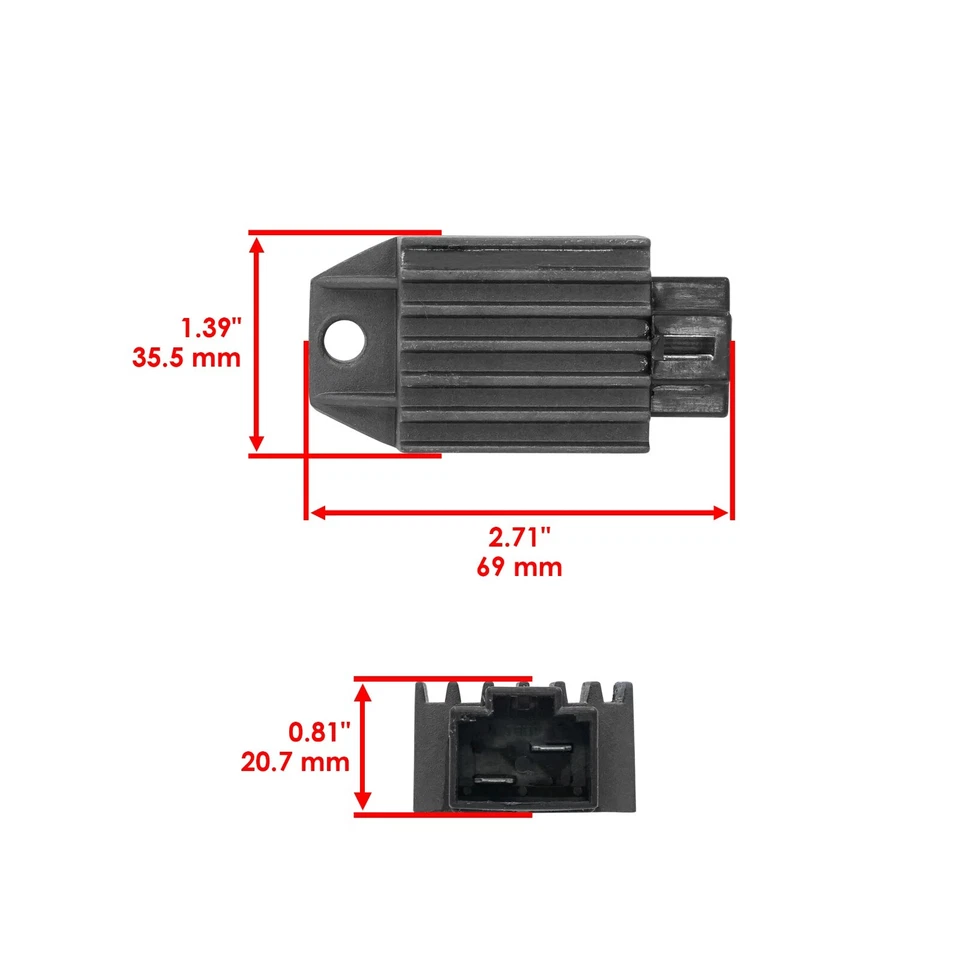 Voltage Regulator for Suzuki DR350 1990 1991 1992 1993-1999 / DR250 1990-1993 - Image 2 of 4