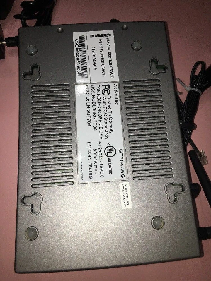 Verizon GT704WG Wireless DSL Modem/Router - Image 2 of 2