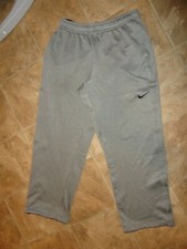 Boys Nike Therma Fit Sweat Pants Gray Size M Inseam 26.5"