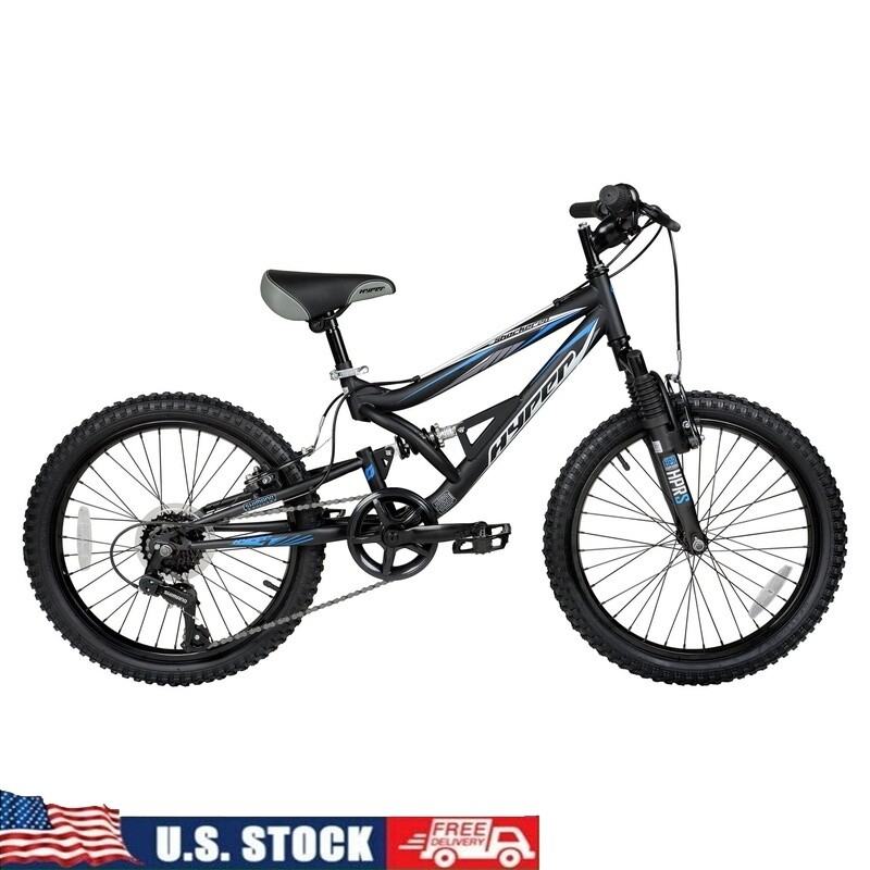 Kids 20in Mountain Bike with Dual Suspension for Ages 8-13