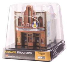 HO Scale Woodland Scenics BR5054 Just Plug Built Ready Theatre