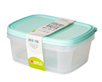 2 x 3L Frischhaltedosen mit Deckel BPA frei Mikrowelle Gefrierschrankgeeignet Kunststoff