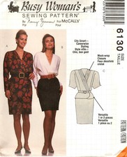 McCalls 6130 Dresses Misses Sewing Pattern Uncut