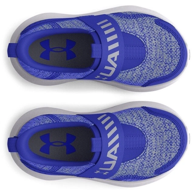 Nuevo Under Armour Surge 3 Bebé/Niño Pequeño Zapatos para Correr Sin Cordones Niños Talla 6 K Azul Foto 2 de 4