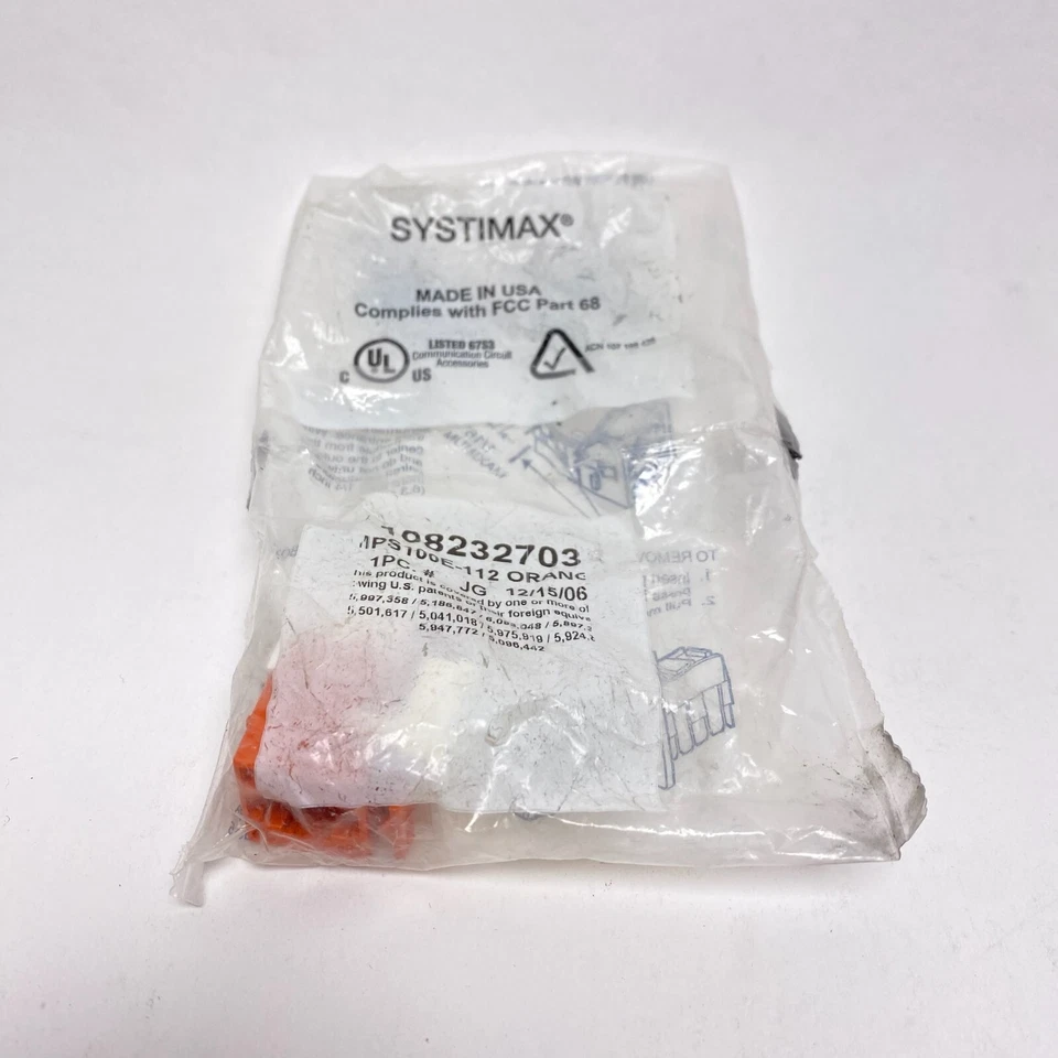 CommScope 108232703 | MPS100E-112 Cat 5e Wall Jack, Orange - Image 2 of 4