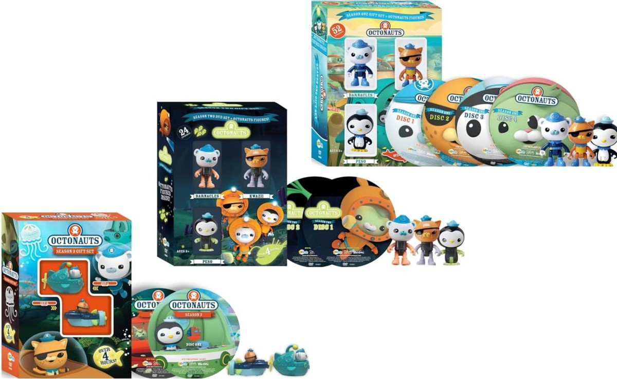 Octonauts Season 1, 2 & 3 - 8 Disc DVD 8 Toys IncludedNew | eBay