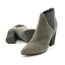 NIB - CROWN VINTAGE 'MAGNOLIA' Women's Gray Multi Suede HIGH HEELS - 7.5