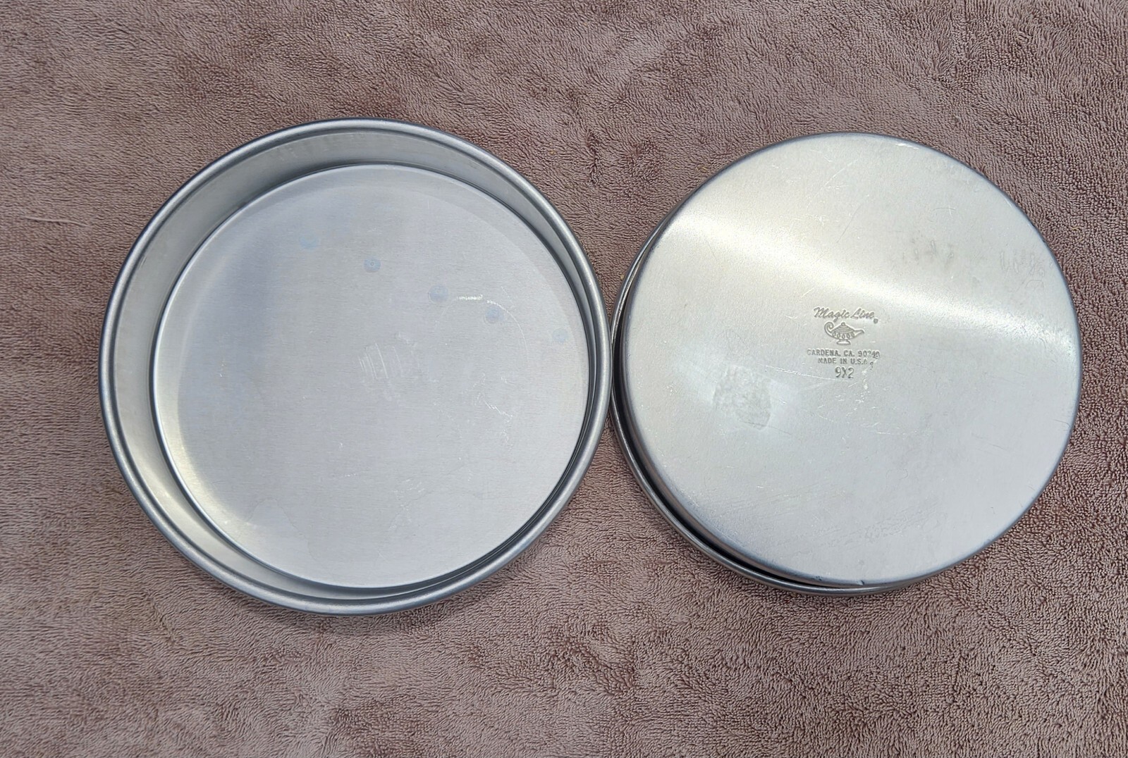 Magic Line Cake Pan Round 9X 2 Professional Heavy Gauge Aluminum 2 pans eBay