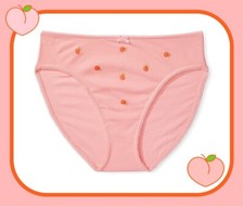 M Peach Coral Stretch Cotton Waist Victorias Secret High-Leg Waist Brief Pantie