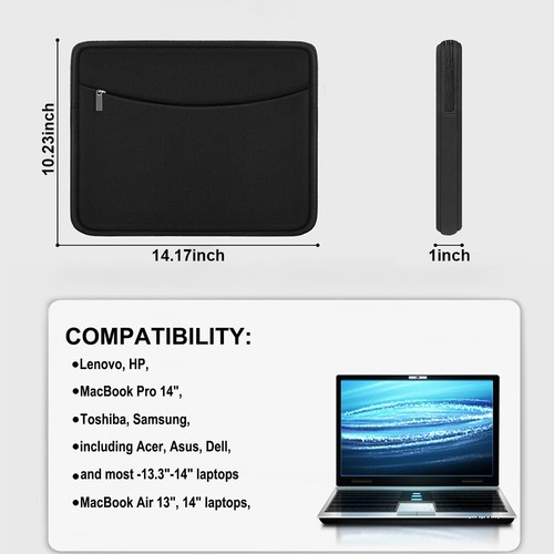 14 inch Portable Laptop Sleeve Case Shell Shockproof MacBook HP Del Lenovo Acer - 第 5/7 張圖片