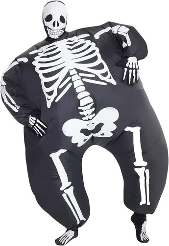 Bristol Novelty Lady Bones Damen-Knochen-Kostüm – Schwarzes Halloween-Outfit In Einheitsgröße, Mit Hemd, Handschuhen & Hose
