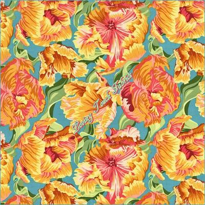 RJR MCGUIRE ''THE SULTAN'S GARDEN'' #2427 LARGE FLORAL FABRIC PRICED PER 1/2 YARD