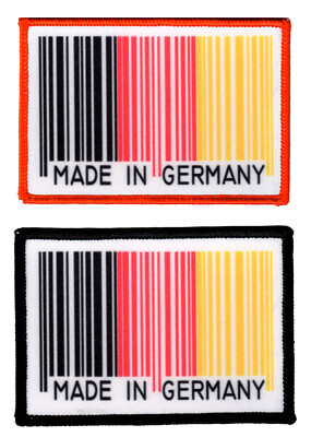   Made in Germany Nr.2  Aufnäher/Patch/7 x 10 cm/Schwarz-Rot-Gold/Deutschland