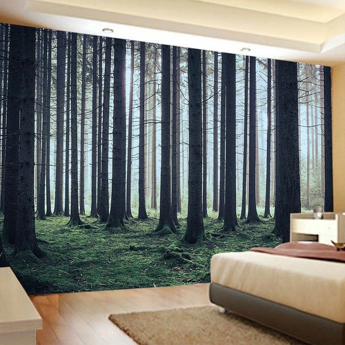 Großer Wald Wandbehang Wandteppich Beauty View Überwurf Decke Tagesdecke Wandbild - Bild 33 von 34