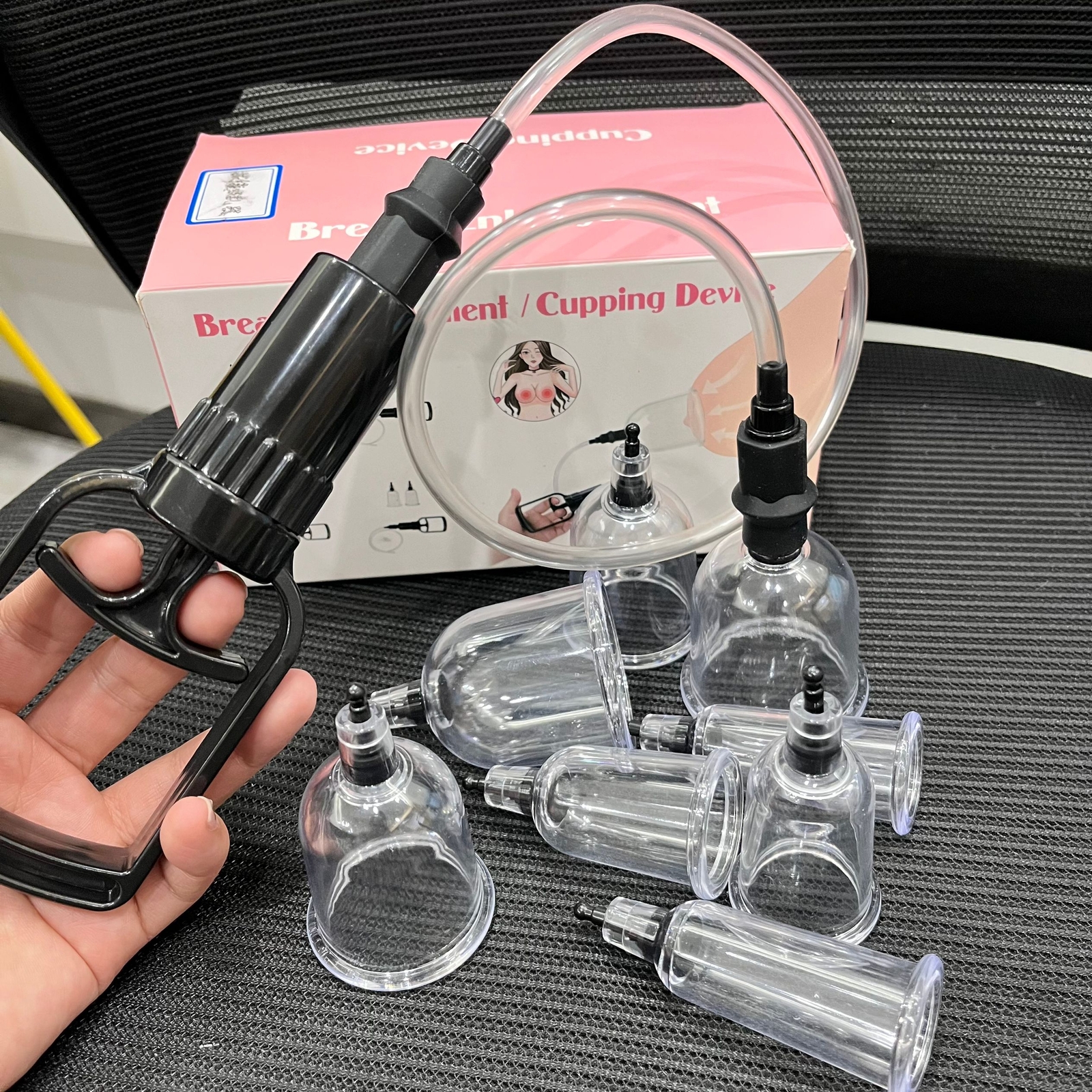 8pcs Nipple Vacuum Suction Cup für Frauen Enhancer Therapy Massagegerät Sex Toys