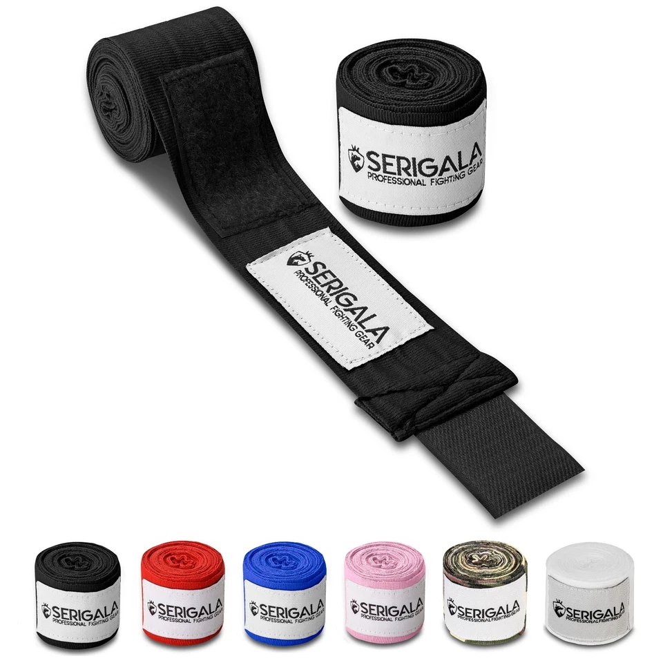 SERIGALA Paar 4,5m Profi Boxbandagen Handbandagen Bandagen Boxen MMA Muay Thai Kickboxen