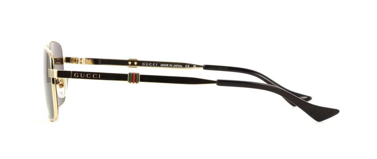 Gucci GG1495S Gold/Grey (001) Sunglasses | eBay