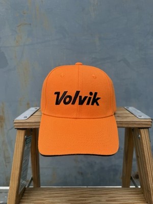 Volvik Golf VTR Tour Hat / Cap - Adjustatble Adult Golf Hat Bright Orange Golfin
