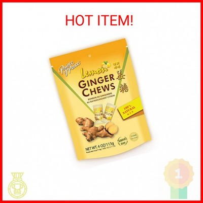 Prince Of Peace Ginger Chews With Lemon, 4 oz.   Candied Ginger   Lemon Candy  