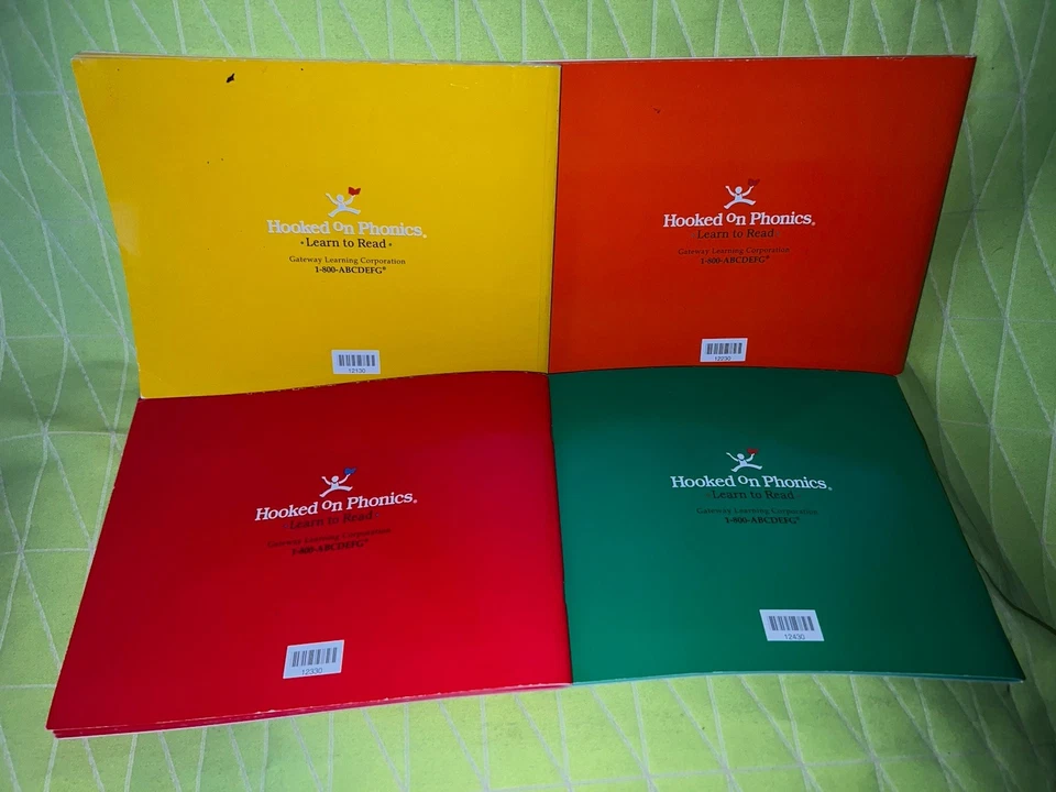 “HOOKED ON PHONICS ~LEARN TO READ (only) WORKBOOKS 1/2/3/4” No Tapes/Flashcards! - Image 2 of 4