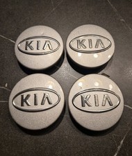 4x Kia Nabendeckel Felgendeckel 59mm Silber